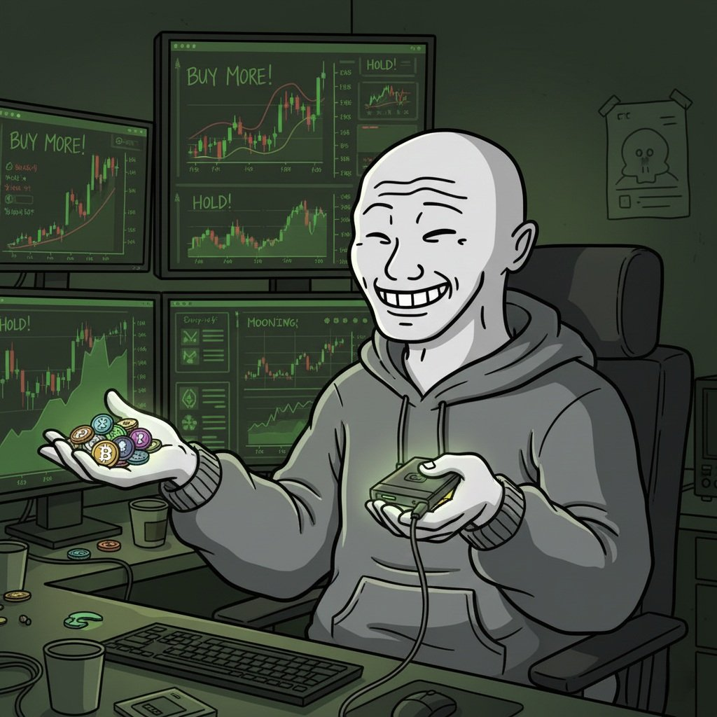 HODLER at trading desk